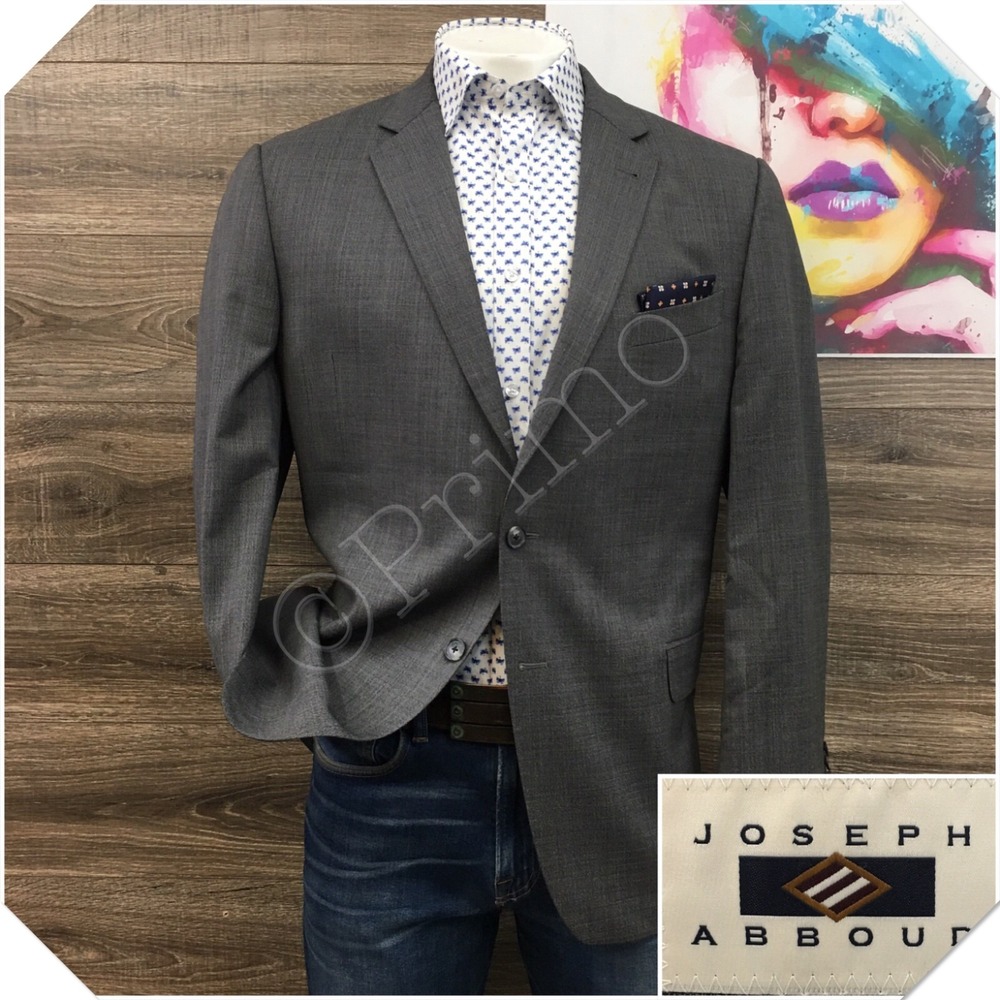 JOSEPH ABBOUD Mens Blazer Sport Coat Casual Jacket Size 46R Wool Two Button Suit